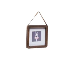 Natural Wood 4 X 4 Inch Decorative Wood Hanging Picture Frame - Foreside Home & Garden