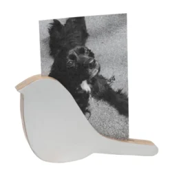 White Shaped Wood Decorative Picture Block - Foreside Home & Garden -Eco Haven Store GUEST 0294f667 85ee 49ec 9c38 e50ce75d921d