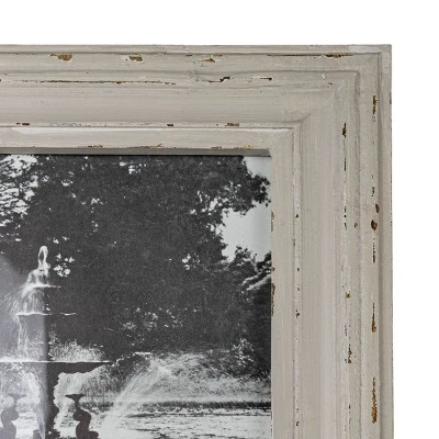 Distressed 8X10 Photo Frame Gray Wood, MDF & Glass - Foreside Home & Garden 6 Distressed 8X10 Photo Frame Gray Wood, MDF & Glass - Foreside Home & Garden - Image 4