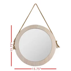 Natural Hanging Mirror With Rope - Foreside Home & Garden 11 Natural Hanging Mirror With Rope - Foreside Home & Garden -Eco Haven Store GUEST 030fce86 c264 4f38 b70b 511341f35aae