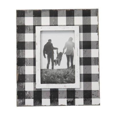 Buffalo Plaid 4x6 Inch Wood Decorative Picture Frame - Foreside Home & Garden 11 Buffalo Plaid 4x6 Inch Wood Decorative Picture Frame - Foreside Home & Garden - Image 9