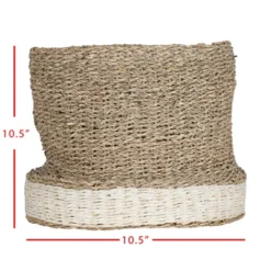 White Rope & Seagrass Basket - Foreside Home & Garden 11 White Rope & Seagrass Basket - Foreside Home & Garden -Eco Haven Store GUEST 050a309f 728d 4eb5 9909 755b1b9bb37e