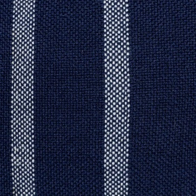 18X18 Inch Hand Woven Navy & Blue Striped Outdoor Pillow Polyester With Polyester Fill By Foreside Home & Garden 4 18X18 Inch Hand Woven Navy & Blue Striped Outdoor Pillow Polyester With Polyester Fill By Foreside Home & Garden - Image 2
