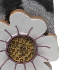 White Shaped Wood Decorative Picture Block - Foreside Home & Garden -Eco Haven Store GUEST 0671a334 85f6 4bfb ae61 277988237dec