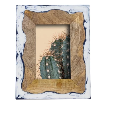 Varuna Wood And Resin Marbled Picture Frame - Foreside Home And Garden 8 Varuna Wood And Resin Marbled Picture Frame - Foreside Home And Garden - Image 6