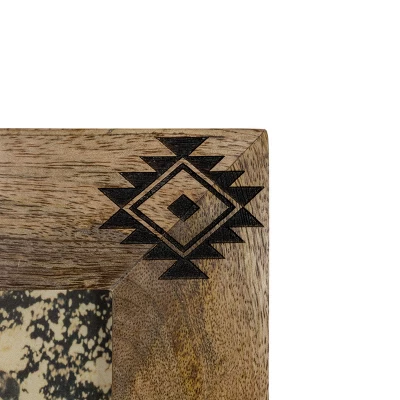 4X6 Inch Southwest Pattern Picture Frame Wood, MDF & Glass By Foreside Home & Garden 5 4X6 Inch Southwest Pattern Picture Frame Wood, MDF & Glass By Foreside Home & Garden - Image 3