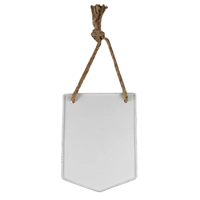 Sandy Pocket Wall Pot White Metal & Rope - Foreside Home & Garden 6 Sandy Pocket Wall Pot White Metal & Rope - Foreside Home & Garden - Image 4