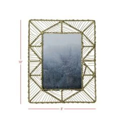 5X7 Inch Geo Picture Frame Brass Metal & Glass By Foreside Home & Garden -Eco Haven Store GUEST 09dbc63c 8fe1 431d b0af bdd5310fa8c8