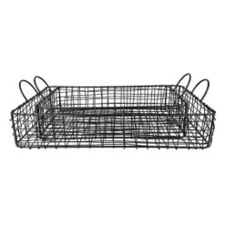 Set Of 2 Rectangle Trays Black Metal - Foreside Home & Garden 10 Set Of 2 Rectangle Trays Black Metal - Foreside Home & Garden -Eco Haven Store GUEST 09ed989c 1469 4c58 8b45 c8ef8b55810d
