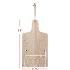 White Metal, Wood & Jute Wall Basket - Foreside Home & Garden -Eco Haven Store GUEST 0ddf69a9 9919 4f2b b29a c1b369b51610