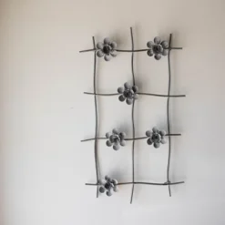 Flower Gray Metal Wall Art - Foreside Home & Garden -Eco Haven Store GUEST 0ec374c0 05a3 4803 85be 0ec64197082e