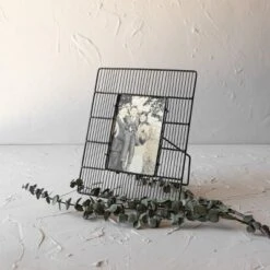 4X6 Inch Picture Frame Black Metal & Glass By Foreside Home & Garden