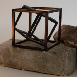 Black Modern Cube Metal Decorative Sculpture - Foreside Home & Garden -Eco Haven Store GUEST 108e3261 7b2c 47a2 87ff 68ead629431c