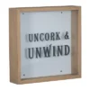 "Uncork & Unwind" Wooden Cork Holder Shadow Box - Foreside Home & Garden 1 "Uncork & Unwind" Wooden Cork Holder Shadow Box - Foreside Home & Garden -Eco Haven Store GUEST 119d0788 3705 4130 b252 d2930c43f15e