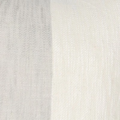 18X18 Inch Hand Woven Color Block Pillow Gray Cotton With Polyester Fill By Foreside Home & Garden 4 18X18 Inch Hand Woven Color Block Pillow Gray Cotton With Polyester Fill By Foreside Home & Garden - Image 2