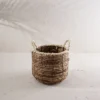 Wrapped Rim Basket Banana Leaf, Corn Husk & Metal - Foreside Home & Garden -Eco Haven Store GUEST 15df5b0b 7421 48d5 ac0e 55958e8ffa65