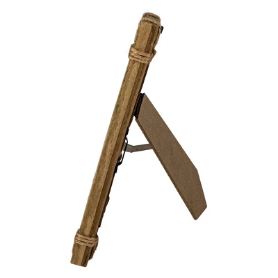 Jute Corners 4X6 Photo Frame Natural Wood, MDF, Jute & Glass - Foreside Home & Garden 4 Jute Corners 4X6 Photo Frame Natural Wood, MDF, Jute & Glass - Foreside Home & Garden - Image 2