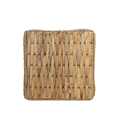 Brown Woven Seagrass & Metal Tray By Foreside Home & Garden 4 Brown Woven Seagrass & Metal Tray By Foreside Home & Garden - Image 2
