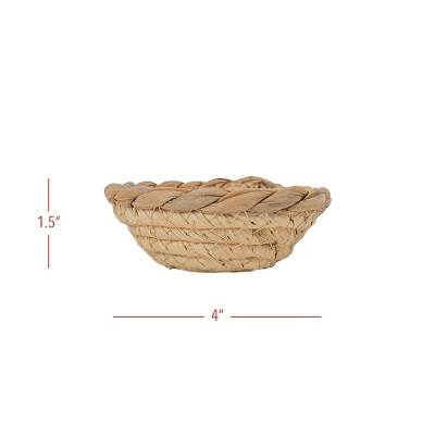 Woven Dish Basket Natural Corn Husk & Seagrass By Foreside Home & Garden 7 Woven Dish Basket Natural Corn Husk & Seagrass By Foreside Home & Garden - Image 5