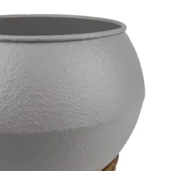 Footed 2-Piece Planter Gray Metal - Foreside Home & Garden 9 Footed 2-Piece Planter Gray Metal - Foreside Home & Garden -Eco Haven Store GUEST 1ec0b230 87cd 4884 92ff 17b8a42ef243