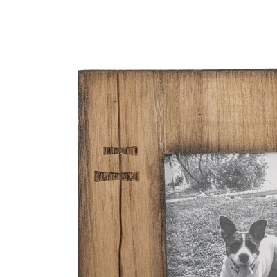 4x6 Inch Rustic Patched Picture Frame Wood, MDF & Glass By Foreside Home & Garden 4 4x6 Inch Rustic Patched Picture Frame Wood, MDF & Glass By Foreside Home & Garden - Image 2