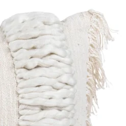 Textured Yarn White 14X22 Hand Woven Filled Pillow - Foreside Home & Garden 8 Textured Yarn White 14X22 Hand Woven Filled Pillow - Foreside Home & Garden -Eco Haven Store GUEST 1ee8b3d6 4c3b 4e98 8d91 03dc05cafa31