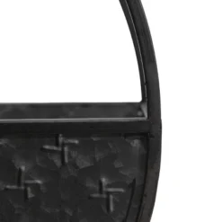 Round Black Metal Wall Planter - Foreside Home & Garden -Eco Haven Store GUEST 1f5a6b9a dba7 4d66 827f 166965b2b08b