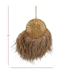 Round Hanging Accent Brown Seagrass, Rope & Jute By Foreside Home & Garden -Eco Haven Store GUEST 20f99372 da17 40a5 adf9 ea46c71fa3a4