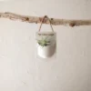 Sandy Pocket Wall Pot White Metal & Rope - Foreside Home & Garden -Eco Haven Store GUEST 219c950f a024 40b2 86d3 57162fc138e5