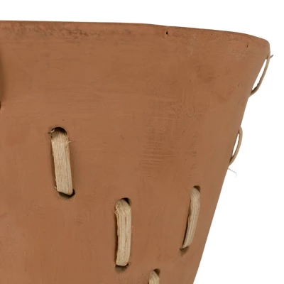 Diamond Weave Terracotta & Cane Planter - Foreside Home & Garden 5 Diamond Weave Terracotta & Cane Planter - Foreside Home & Garden - Image 3