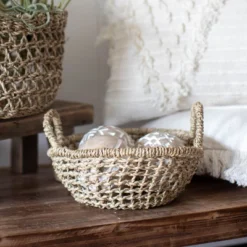 Natural Seagrass Bowl - Foreside Home & Garden -Eco Haven Store GUEST 225836ab ae6c 41f0 9359 38e30d5a42aa