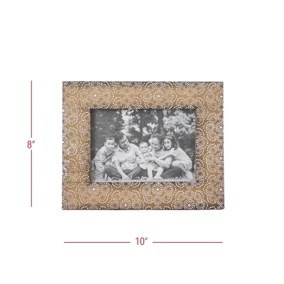 5x7 Inch Round Floral Pattern Picture Frame Wood, MDF & Glass By Foreside Home & Garden 9 5x7 Inch Round Floral Pattern Picture Frame Wood, MDF & Glass By Foreside Home & Garden - Image 7