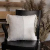 18X18 Inch Hand Woven Color Block Pillow Gray Cotton With Polyester Fill By Foreside Home & Garden