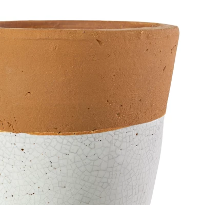 Terracotta Bottom Dipped Terracotta Planter - Foreside Home & Garden 5 Terracotta Bottom Dipped Terracotta Planter - Foreside Home & Garden - Image 3