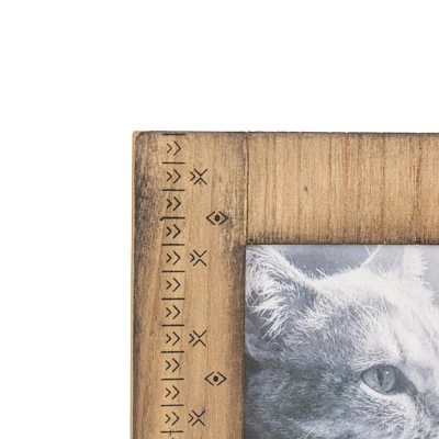 4x6 Inch Rustic Southwest Picture Frame Wood, MDF & Glass By Foreside Home & Garden 4 4x6 Inch Rustic Southwest Picture Frame Wood, MDF & Glass By Foreside Home & Garden - Image 2