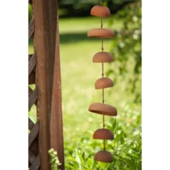 Natural Terracotta Hanging Chime - Foreside Home & Garden
