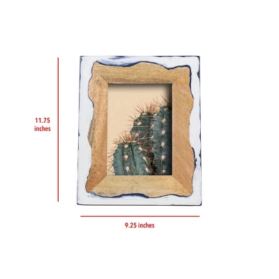 Varuna Wood And Resin Marbled Picture Frame - Foreside Home And Garden 6 Varuna Wood And Resin Marbled Picture Frame - Foreside Home And Garden - Image 4