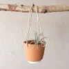 Hanging Planter Terracotta & Cotton By Foreside Home & Garden