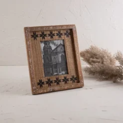 Black Print 5X7 Wood Photo Frame - Foreside Home & Garden