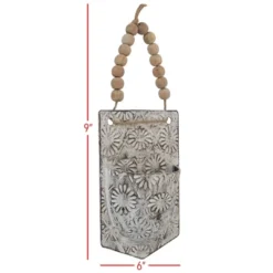 Rustic Antique White Metal Hanging Wall Storage Pocket - Foreside Home & Garden 15 Rustic Antique White Metal Hanging Wall Storage Pocket - Foreside Home & Garden -Eco Haven Store GUEST 355b395b 55ed 4d89 a901 7bdc3f850ae2