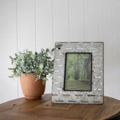 4x6 Inches Galvanized Metal & Glass Photo Frame - Foreside Home & Garden -Eco Haven Store GUEST 380babf5 6110 42bc b971 47f9991a9876
