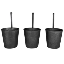 Set Of 3 Hanging Planters Black Metal - Foreside Home & Garden 9 Set Of 3 Hanging Planters Black Metal - Foreside Home & Garden -Eco Haven Store GUEST 381f6d24 9843 4444 a594 82daffeff3ca