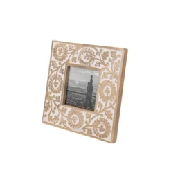 4x4 Inch Carved Floral Picture Frame Mango Wood, MDF, Metal & Glass By Foreside Home & Garden 14 4x4 Inch Carved Floral Picture Frame Mango Wood, MDF, Metal & Glass By Foreside Home & Garden -Eco Haven Store GUEST 39ca8fd3 f18b 4dbd a2b9 c55c24fb9659