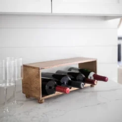 Natural Wood Wine Bottle Holder - Foreside Home & Garden 12 Natural Wood Wine Bottle Holder - Foreside Home & Garden -Eco Haven Store GUEST 39f98efc fc47 4210 bb25 110307ea4e1c