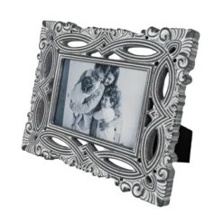 Filigree 4X6 Photo Frame Gray MDF & Glass - Foreside Home & Garden -Eco Haven Store GUEST 3b6185b4 e61e 4065 9529 b2b5e385abd1