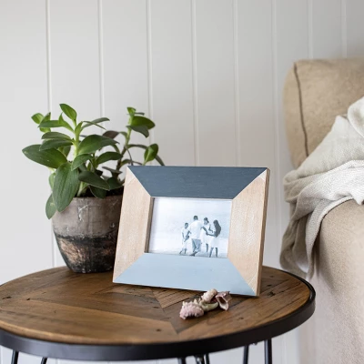 4x6 Inches Blue Wood & Glass Photo Frame - Foreside Home & Garden 8 4x6 Inches Blue Wood & Glass Photo Frame - Foreside Home & Garden - Image 6