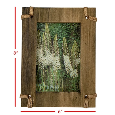 Jute Corners 4X6 Photo Frame Natural Wood, MDF, Jute & Glass - Foreside Home & Garden 8 Jute Corners 4X6 Photo Frame Natural Wood, MDF, Jute & Glass - Foreside Home & Garden - Image 6
