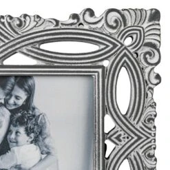 Filigree 4X6 Photo Frame Gray MDF & Glass - Foreside Home & Garden -Eco Haven Store GUEST 3f394550 ae0e 4841 b1c3 2d84f40fd78c