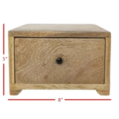 Natural Wood Decorative Drawer - Foreside Home & Garden 12 Natural Wood Decorative Drawer - Foreside Home & Garden -Eco Haven Store GUEST 4070f5b1 a2af 438c 854b 991f7416562e
