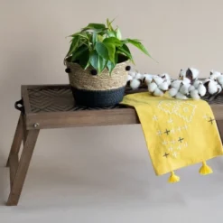 Set Of 2 Natural Cattail Decorative Storage Baskets With Pom Poms - Foreside Home & Garden 10 Set Of 2 Natural Cattail Decorative Storage Baskets With Pom Poms - Foreside Home & Garden -Eco Haven Store GUEST 42df9119 3c8b 4f7f a7e8 f49643d4e76b